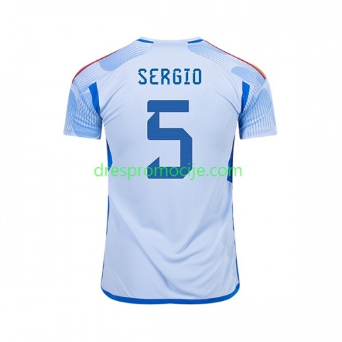 Španjolska SERGIO BUSQUETS 5 Dres Gostujući Svjetsko prvenstvo 2022 Kratkih Rukava Španjolska SERGIO BUSQUETS 5 Dres Gostujući Svjetsko prvenstvo 2022 Kratkih Rukava